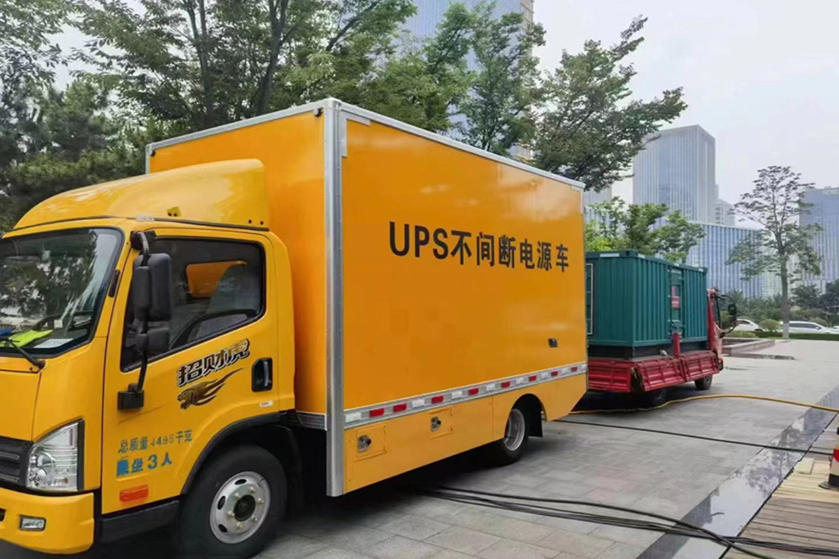 番禺发电机租赁施工现场