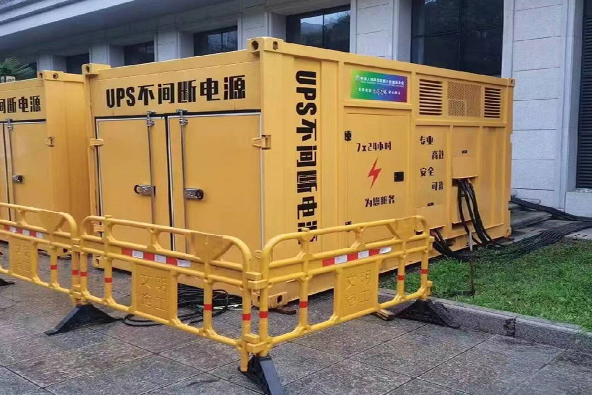 番禺发电机租赁施工现场